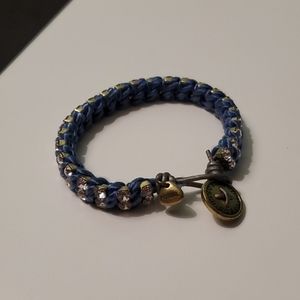Fossil bracelet blue with jewels